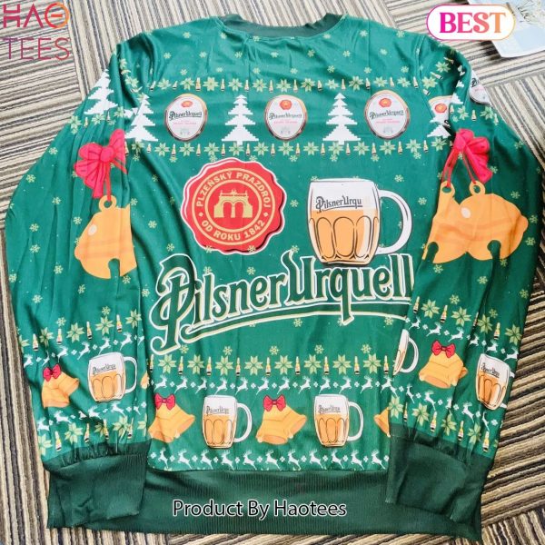 2024 Pilsner Urquell Beer 3D Ugly Christmas Sweater