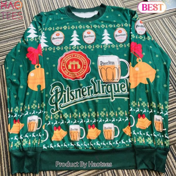 2024 Pilsner Urquell Beer 3D Ugly Christmas Sweater