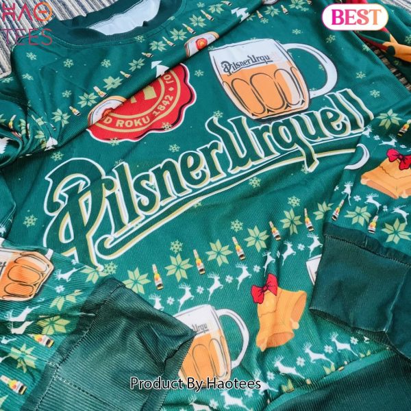 2024 Pilsner Urquell Beer 3D Ugly Christmas Sweater