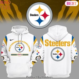 Pittsburgh Steelers 1944 Version 2024 Design Hoodie – White