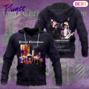Prince Merry Christmas 1958-2024 Signature Thank You For The Memories Hoodie