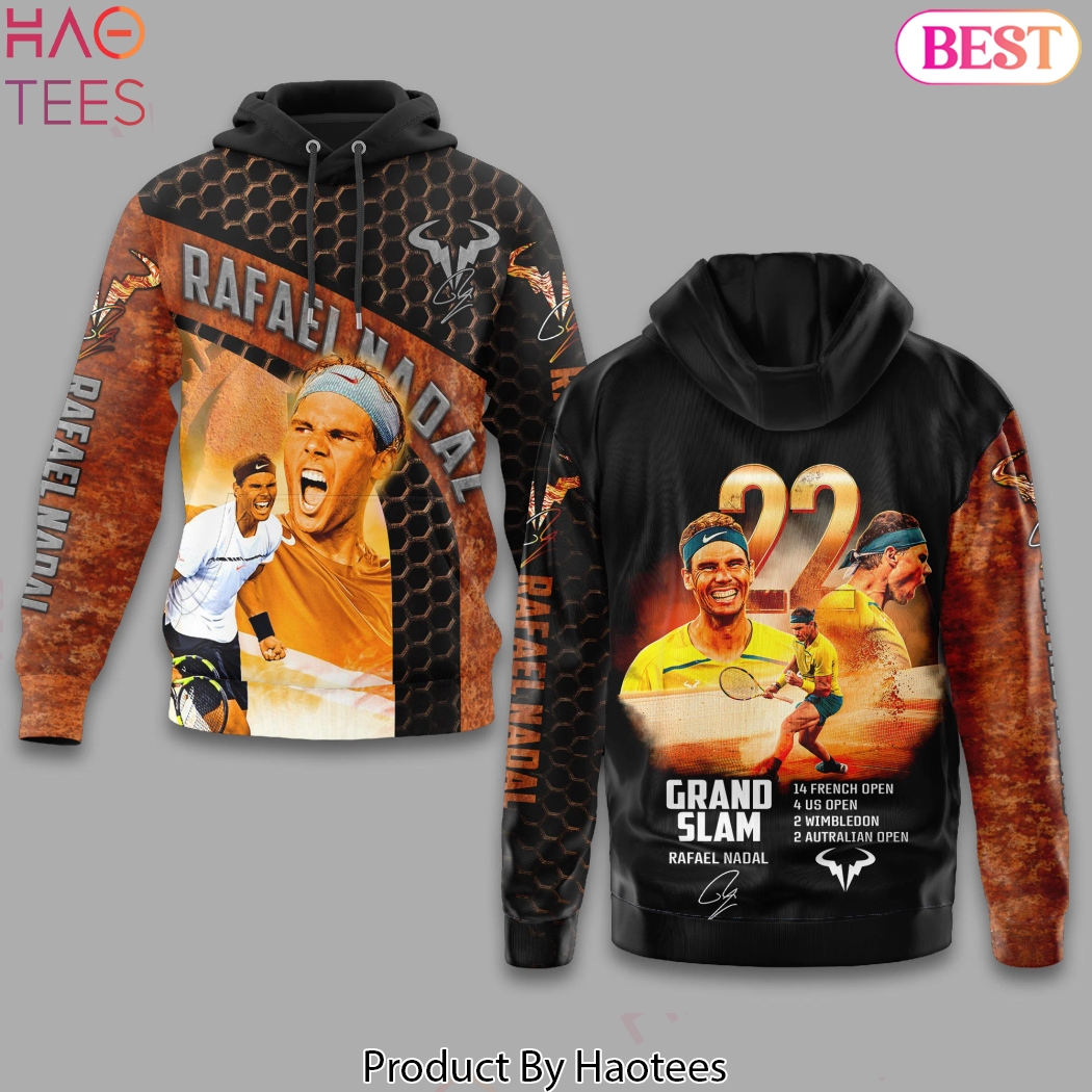 Rafael Nadal Grand Slam Signature 22 Hoodie Rafael Nadal Grand Slam Signature 22 Hoodie