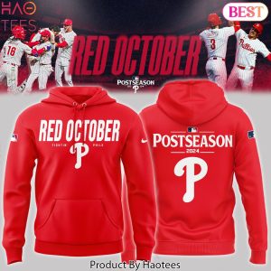 Red October Postseason Philadelphia Phillies 2024 Hoodie