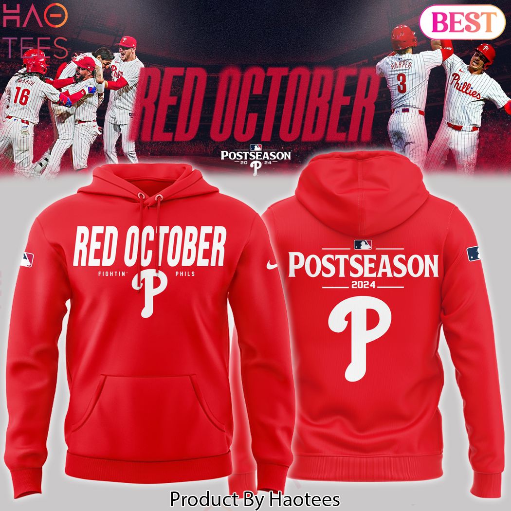 Red October Postseason Philadelphia Phillies 2024 Hoodie Red October Postseason Philadelphia Phillies 2024 Hoodie