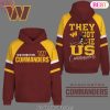 Washington Commanders – They Not Like Us Hoodie – Black