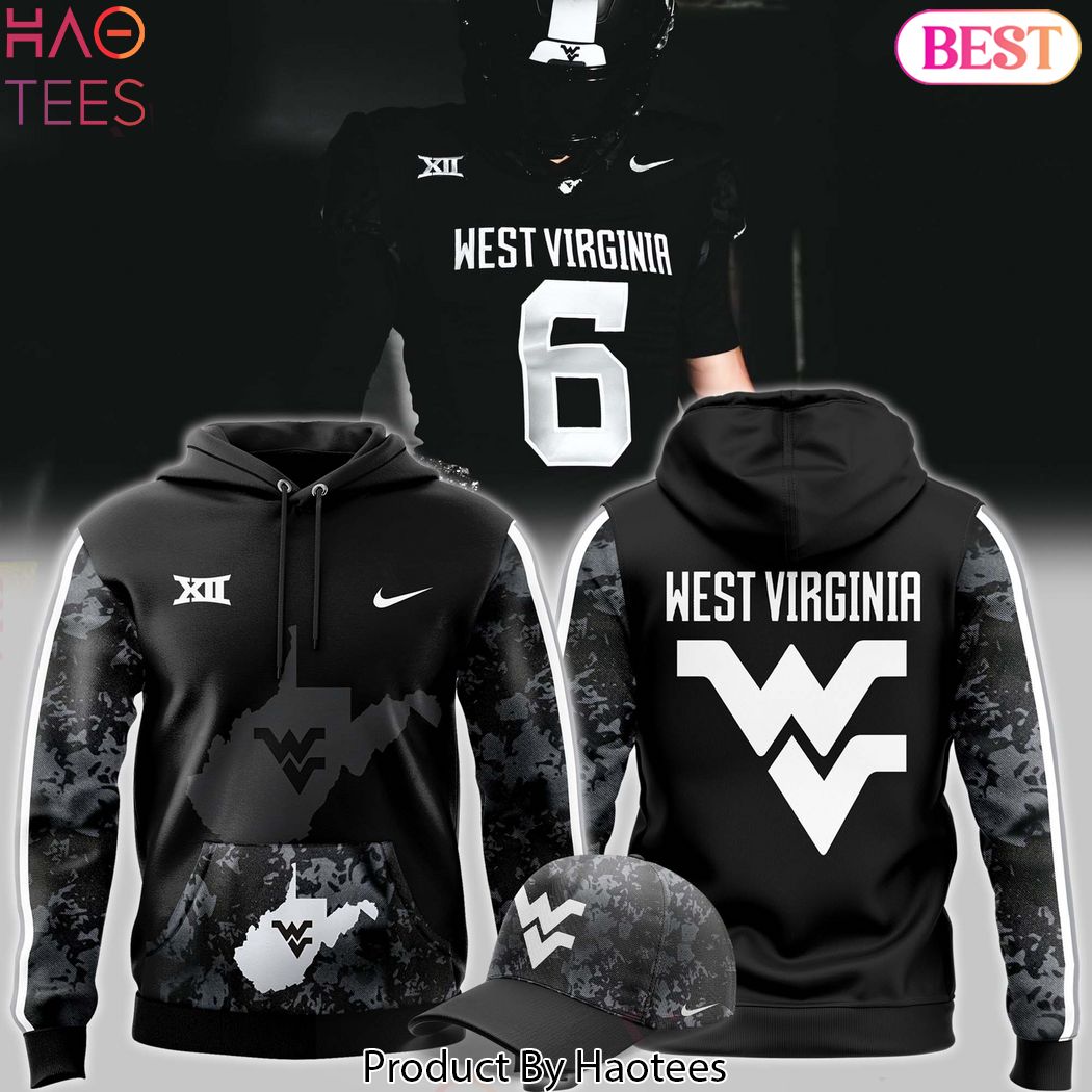 West Virginia Mountaineers 2024 Coal Rush Blackout Design Hoodie West Virginia Mountaineers 2024 Coal Rush Blackout Design Hoodie
