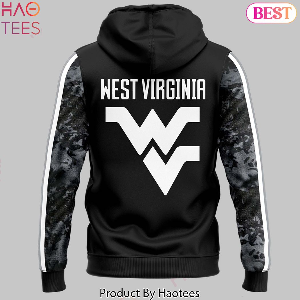 West Virginia Mountaineers 2024 Coal Rush Blackout Design Hoodie West Virginia Mountaineers 2024 Coal Rush Blackout Design Hoodie