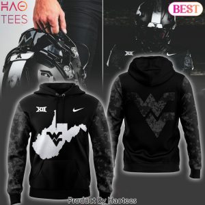 West Virginia Mountaineers Football 2024 Coal Rush Blackout Design Hoodie