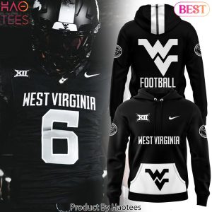 West Virginia Mountaineers Football Black Game Design Hoodie