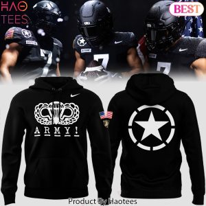 101st Airborne Alternate Untouchable x Army Black Knights Football Design Hoodie