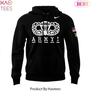 101st Airborne Alternate Untouchable x Army Black Knights Football Design Hoodie