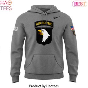 101st Airborne Bastogne Army Black Knights Football Hoodie