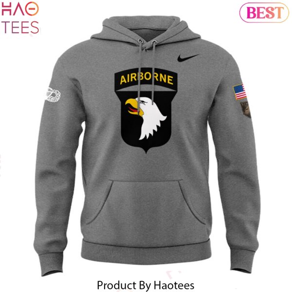 101st Airborne Bastogne Army Black Knights Football Hoodie