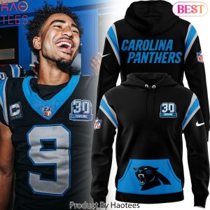 2024 30 Season Carolina Panthers Hoodie – Black