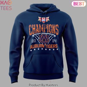 2024 Champions Auburn Tigers Mens Basketball Design Special Hoodie – Blue