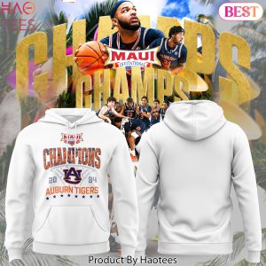 2024 Champions Auburn Tigers Mens Basketball Design Special Hoodie – White