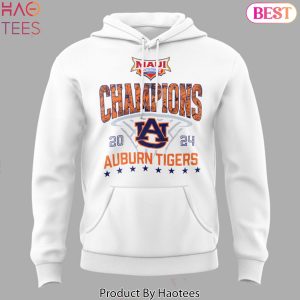 2024 Champions Auburn Tigers Mens Basketball Design Special Hoodie – White