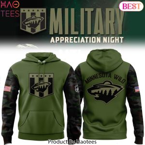 2024 Military Apreciation Minnesota Wild Hoodie