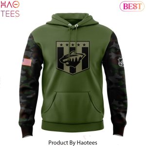 2024 Military Apreciation Minnesota Wild Hoodie