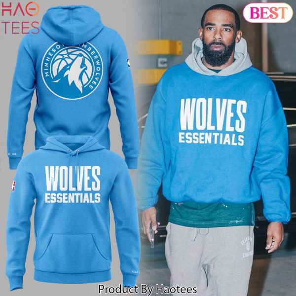 2024 Minnesota Timberwolves Basketball x Essentials Hoodie – Blue