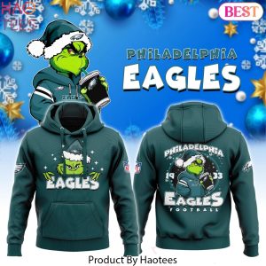 2024 Philadelphia Eagles Football x Grinchmas Hoodie
