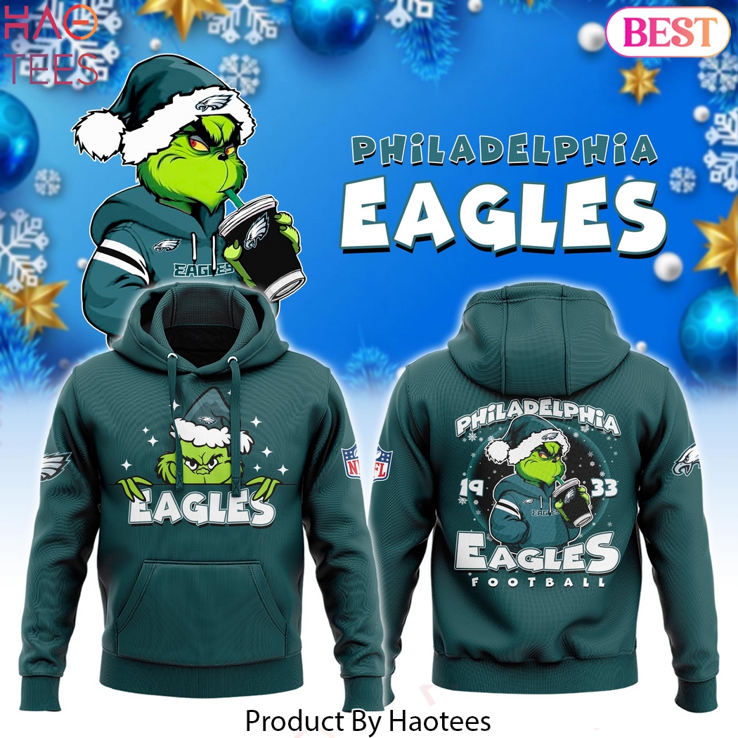 2024 Philadelphia Eagles Football x Grinchmas Hoodie 2024 Philadelphia Eagles Football x Grinchmas Hoodie