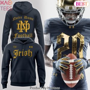 2024 Shamrock Series Notre Dame Fighting Irish Football Design Hoodie