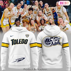 2024 Toledo Rockets Women Basketball 50th Anniversary Design Hoodie – White