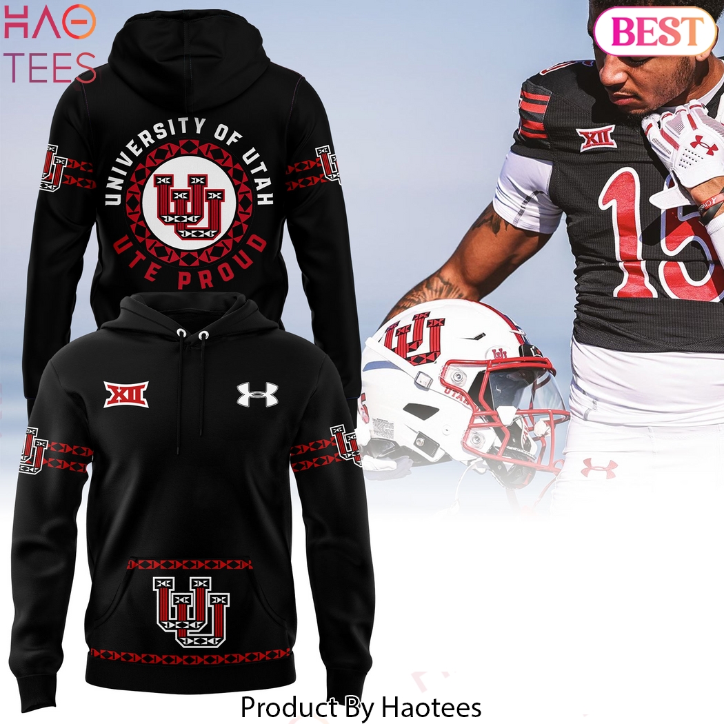 2024 Utah Utes Football Fearless And Proud Hoodie 2024 Utah Utes Football Fearless And Proud Hoodie