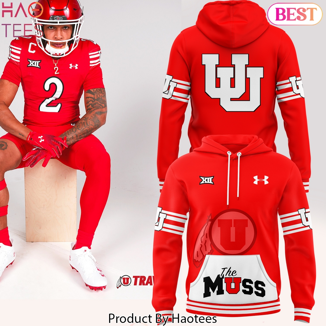 2024 Utah Utes Football The Muss Logo Hoodie - Red 2024 Utah Utes Football The Muss Logo Hoodie - Red