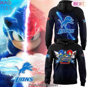 2025 Detroit Lions & Sonic Knuckles Special Design Hoodie