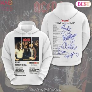 AC DC Highway To Hell Signature Design Hoodie