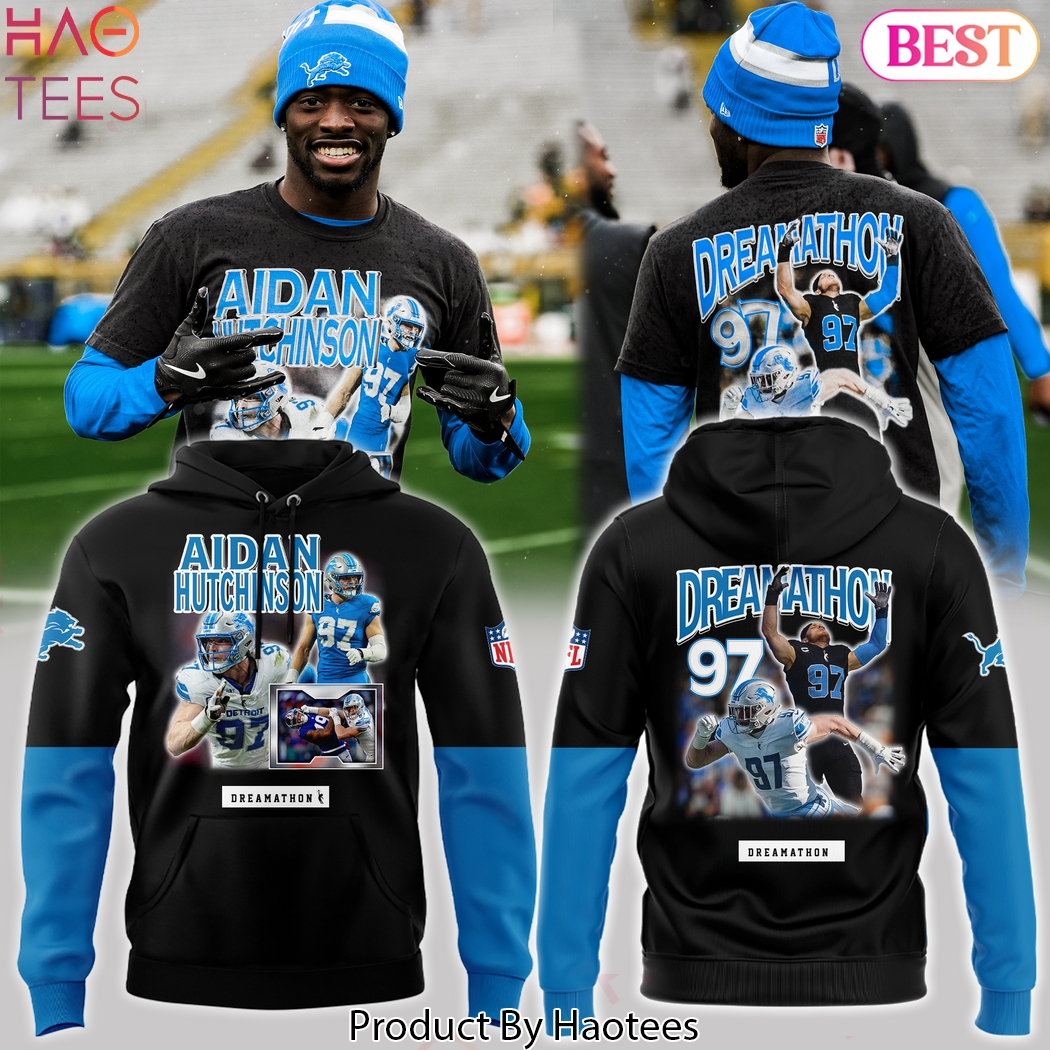 Aidan Hutchinson Dramathon Detroit Lions 2024 Hoodie Aidan Hutchinson Dramathon Detroit Lions 2024 Hoodie