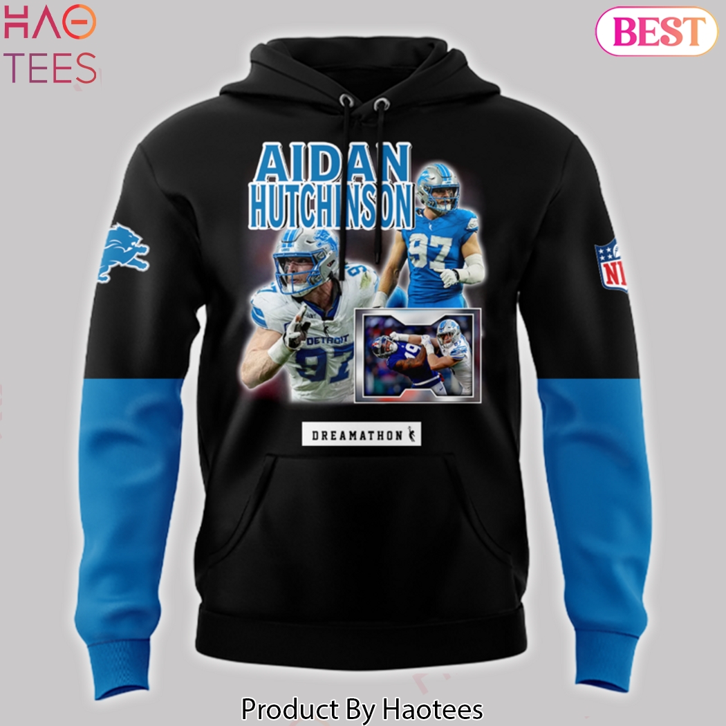 Aidan Hutchinson Dramathon Detroit Lions 2024 Hoodie Aidan Hutchinson Dramathon Detroit Lions 2024 Hoodie