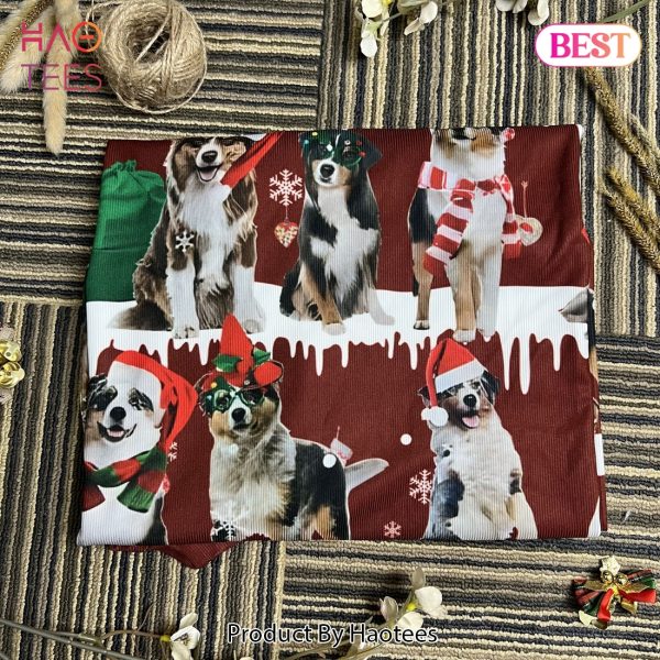 Australian Shepherd Snow Christmas For Christmas Gifts Christmas Ugly Wool Knitted Sweater