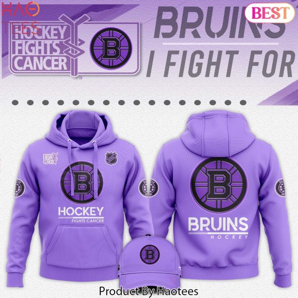 Boston Bruins Hockey Fights Cancer Hoodie