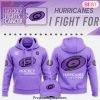 Carolina Hurricanes Hockey Fights Cancer Hoodie – Purple