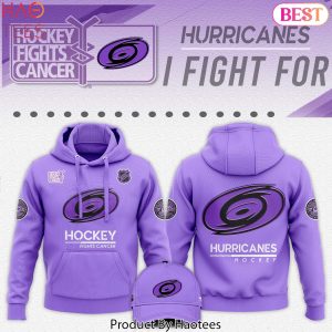 Carolina Hurricanes Hockey Fights Cancer Hoodie – Purple