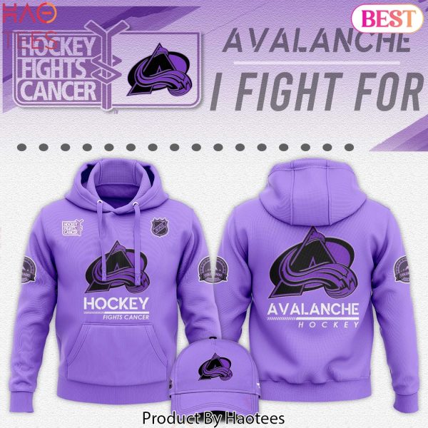 Colorado Avalanche Hockey Fights Cancer Hoodie