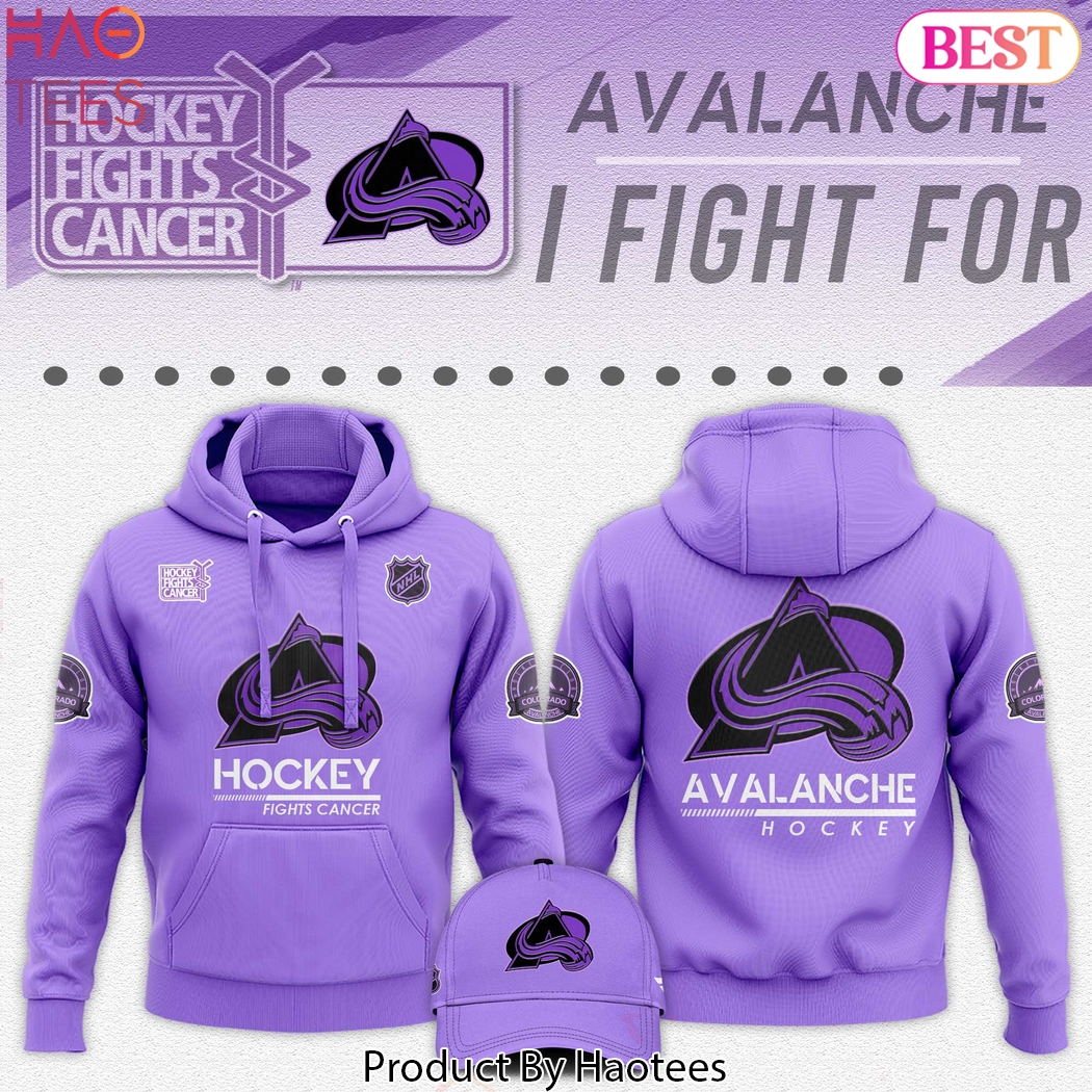 Colorado Avalanche Hockey Fights Cancer Hoodie Colorado Avalanche Hockey Fights Cancer Hoodie