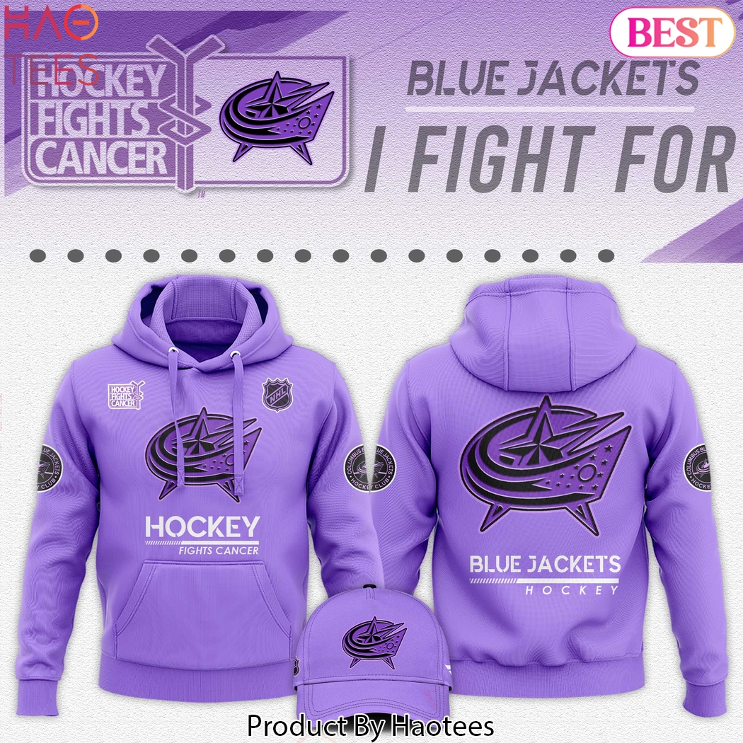 Columbus Blue Jackets Hockey Fights Cancer Hoodie Columbus Blue Jackets Hockey Fights Cancer Hoodie