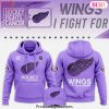 Detroit Red Wings Hockey Fights Cancer Hoodie – Purple