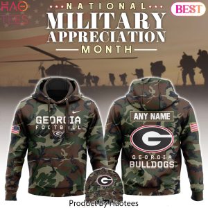 Georgia Bulldogs 2024 Military Appreciation Club Hoodie