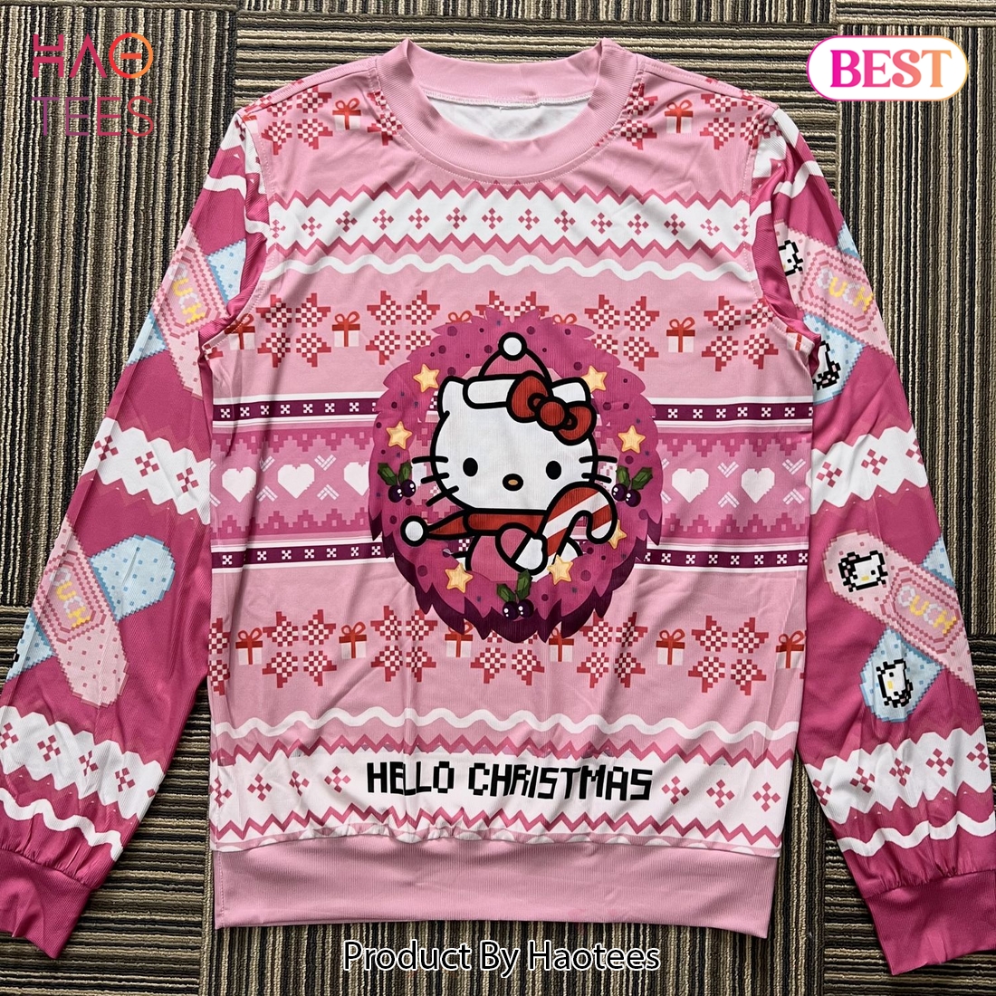 Hello Christmas Hello Kitty Ugly Christmas Sweater Hello Christmas Hello Kitty Ugly Christmas Sweater