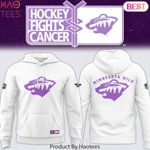 Hockey Fights Cancer Minnesota Wild Design Hoodie