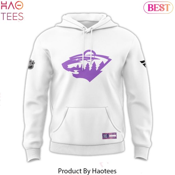 Hockey Fights Cancer Minnesota Wild Design Hoodie