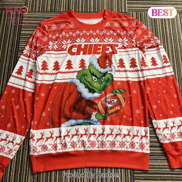 Kansas City Chiefs Grinch Christmas Sweater