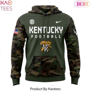 Kentucky Wildcats Football 2024 Military Appreciation Design Hoodie