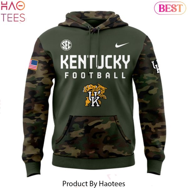 Kentucky Wildcats Football 2024 Military Appreciation Design Hoodie