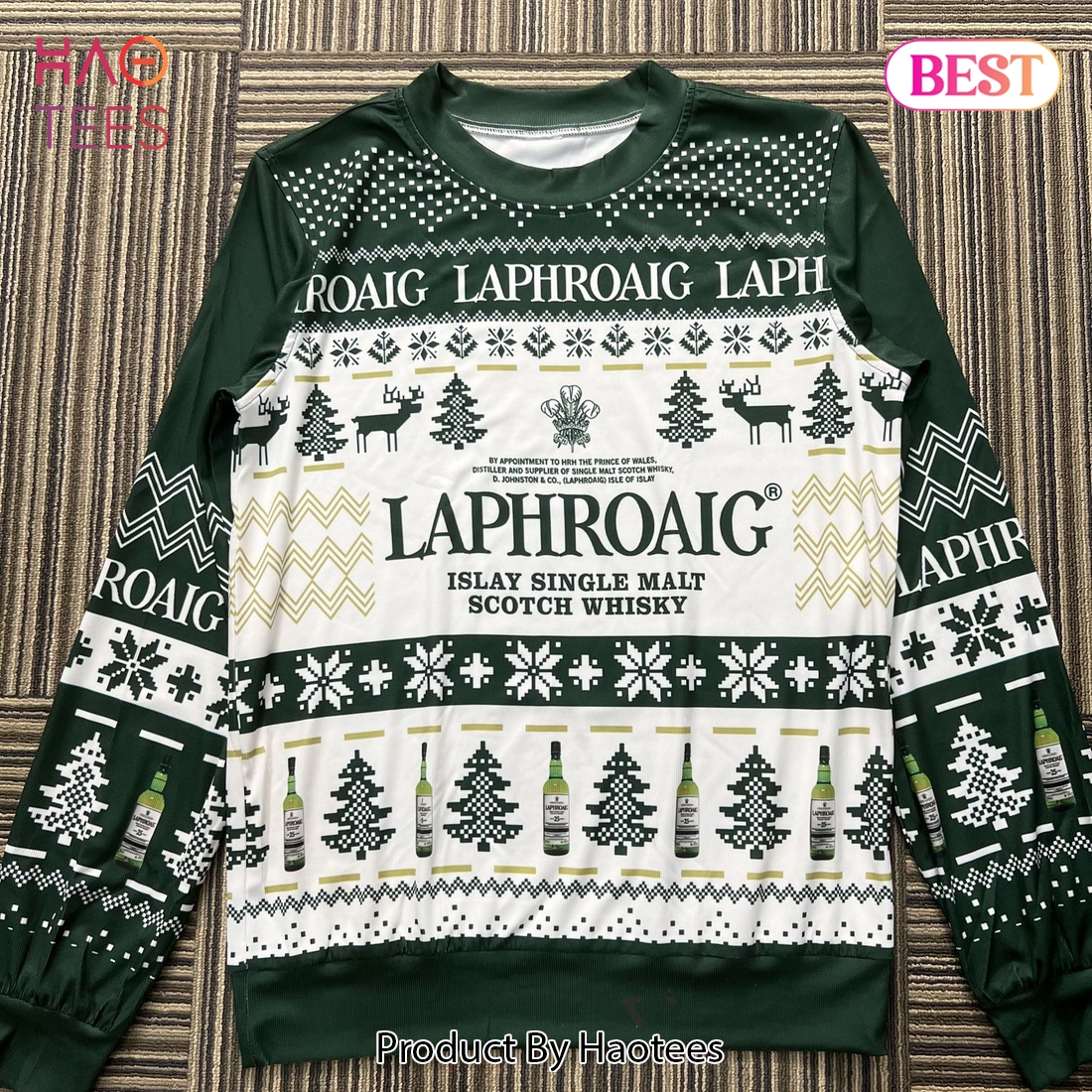 Laphroaig For Christmas Gifts 3D Printed Ugly Christmas Sweater Laphroaig For Christmas Gifts 3D Printed Ugly Christmas Sweater